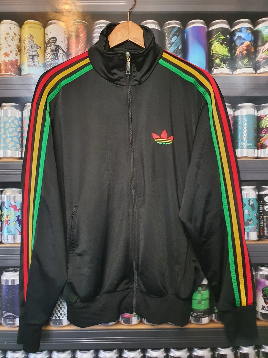 Adidas Firebird Medium Rasta Reggae Tracksuit Jacket Track Top Vintage Rare eBay