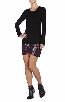 NEW BCBG MAX AZRIA KAYLEN COWL-BACK LACE DETAIL TOP ILW1S940/B569A SZ XXS