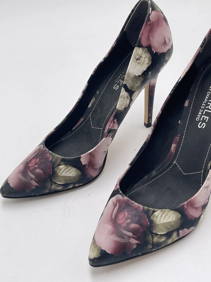 Zapatos de tacón clásicos florales de Charles David talla 7 para mujer CHARLES by CHARLES DAVID Foto 3 de 4