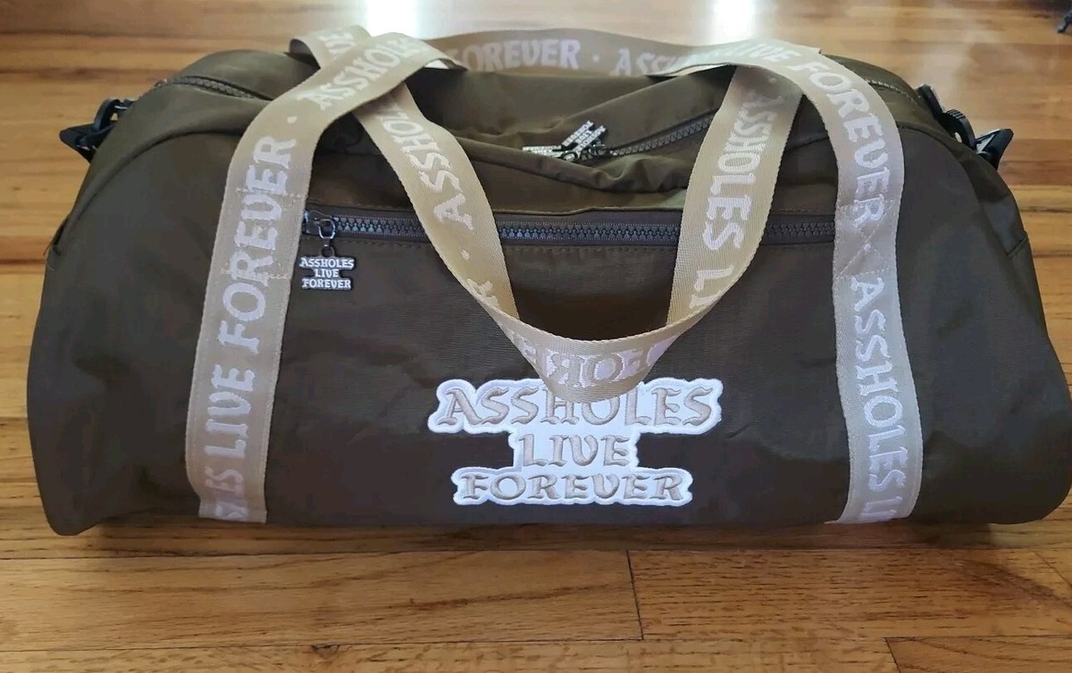 A$$holes Live Forever  Army Green Emotional Baggage Duffle Bag