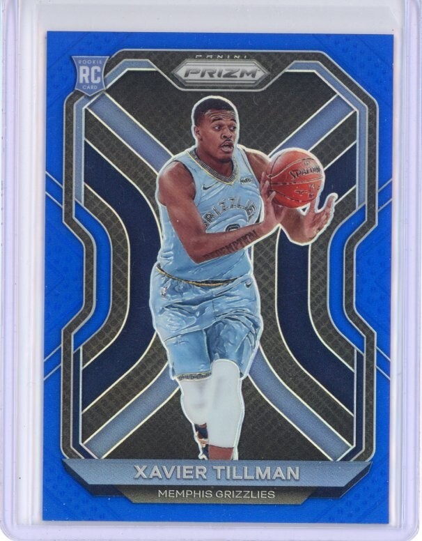 Xavier Tillman 2020-21 Panini Prizm Blue /199 Rookie RC #299 Grizzlies