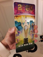 2020 CFP NATIONAL CHAMPIONSHIP COLLEGE FOOTBALL UNUSED TICKET LSU TIGERS JOEY B