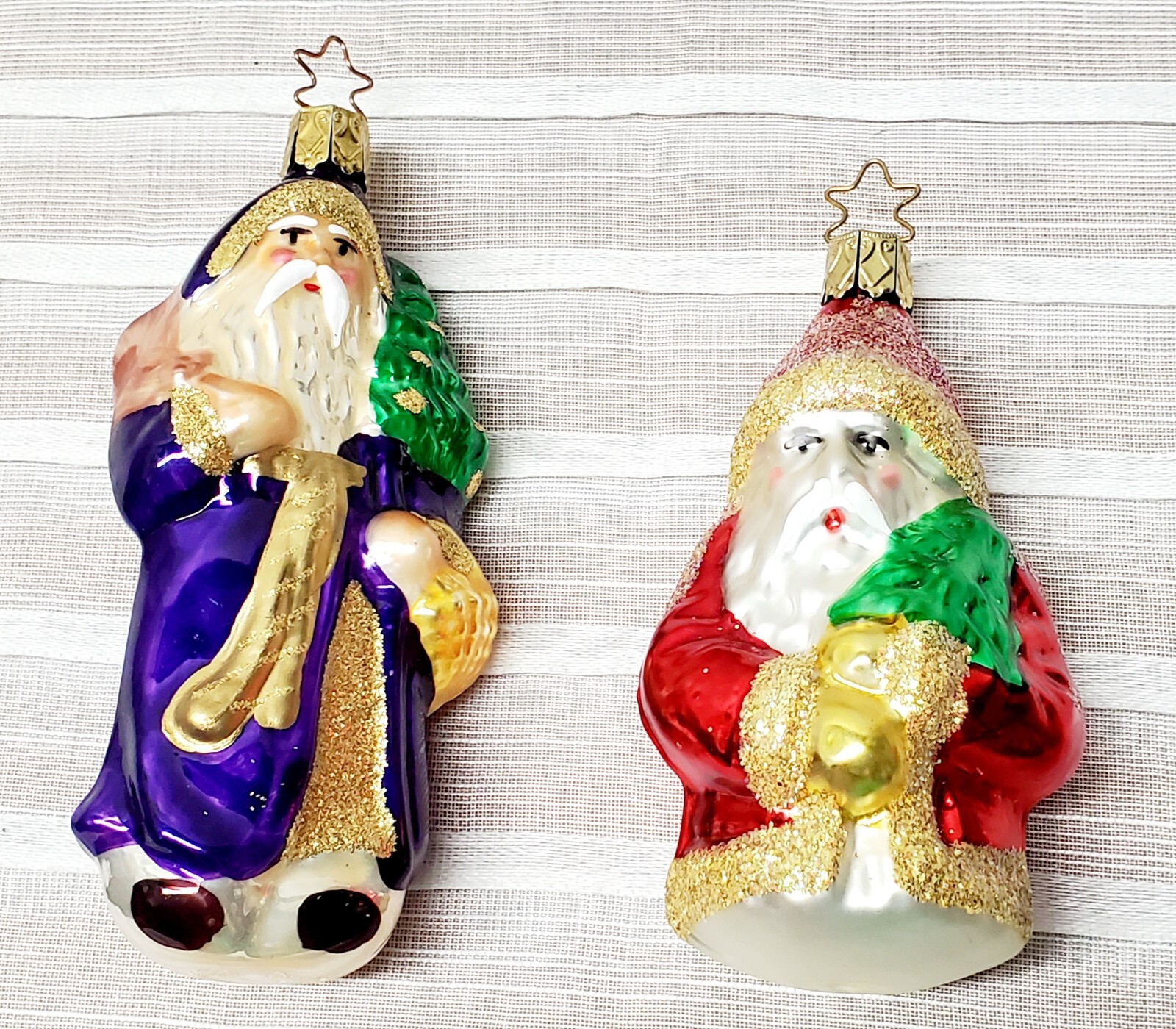2 Antique /Vintage Blown Glass Silvestri Christmas Ornaments eBay