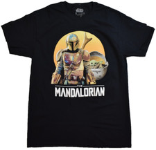 Star Wars Mens The Mandalorian Baby Yoda Grogu Black Shirt NWT M, XL