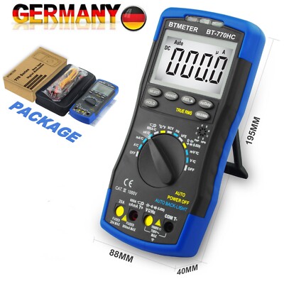 Digitales Multimeter Messgerät TRMS Auto-Range AC DC Strom Amperemeter Voltmeter