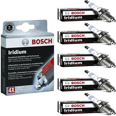 BOSCH OE Spark Plug 5PCS For 2005-2011 VOLVO V50 L5-2.5L 9782