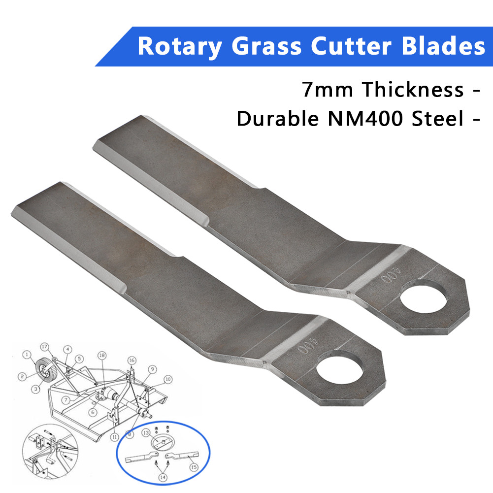 For Mower King Skidsteer Brush Hog Rotary Grass Cutter Blades 7mm AR400 Steel US