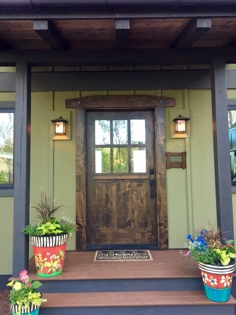 Sundance Craftsman Style Knotty Alder Entry Door - Image 2 of 4