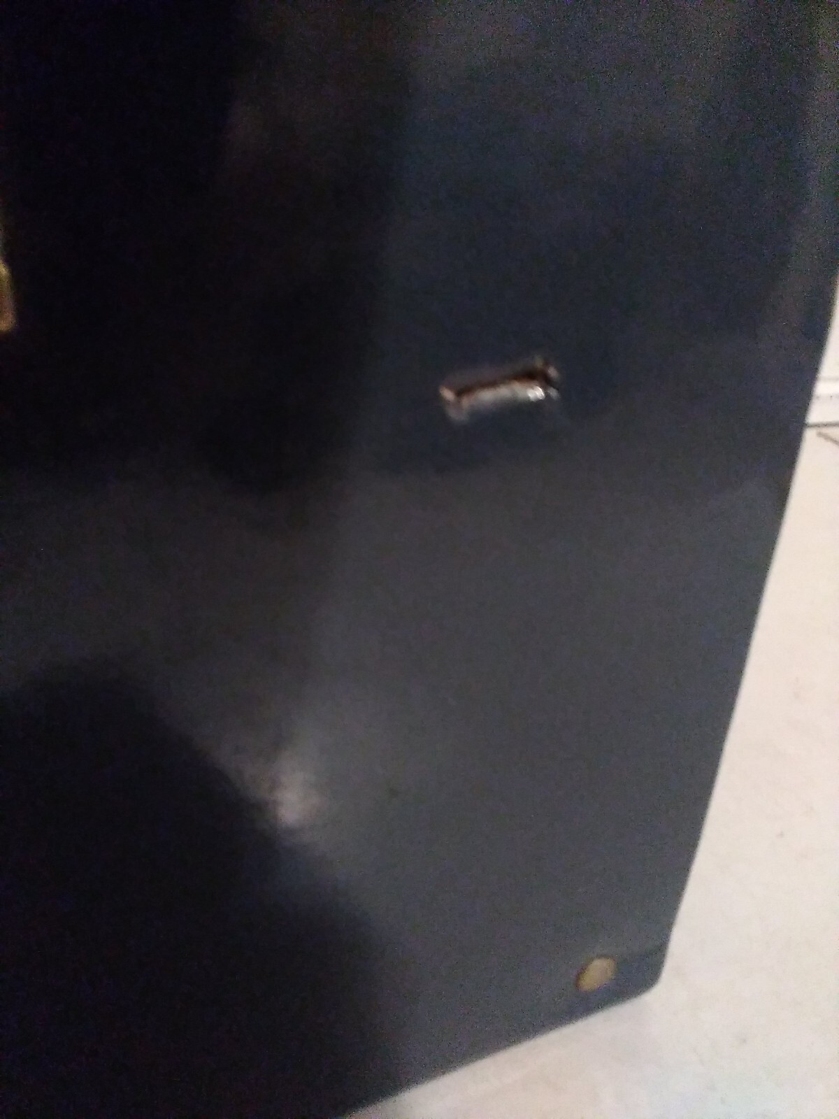 Vintage BLUE VINYL 45 RPM 7" Record Carrying Case Holder with MYSTERY