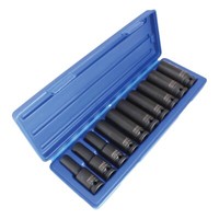 Kraft Stecknuss Tief 6-Kant 1/2-Zoll 10-Tlg. 10-24Mm Schlagschrauber Langnuss