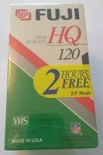 Unopened Set of 4 FUJI HQ 120 VHS T-120 EP 6 hr Cassette Tape with add. 160 HQ