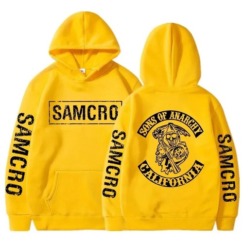 Sons of Anarchy SAMCRO Gráfico Sudadera con Capucha Hombre Ropa de Calle Otoño Hombres Mujeres Alto - Imagen 6 de 23