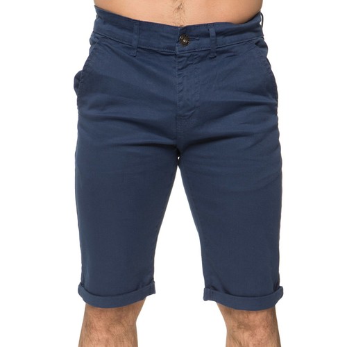 Enzo Mens Chino Shorts Cotton Stretch Slim Fit Casual Summer Beach Half Pants - Picture 11 of 34