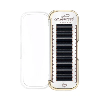 Cashmere Lashes Glossy 0.15 0.20 Classic Flat Individual Eyelash Extensions Tray