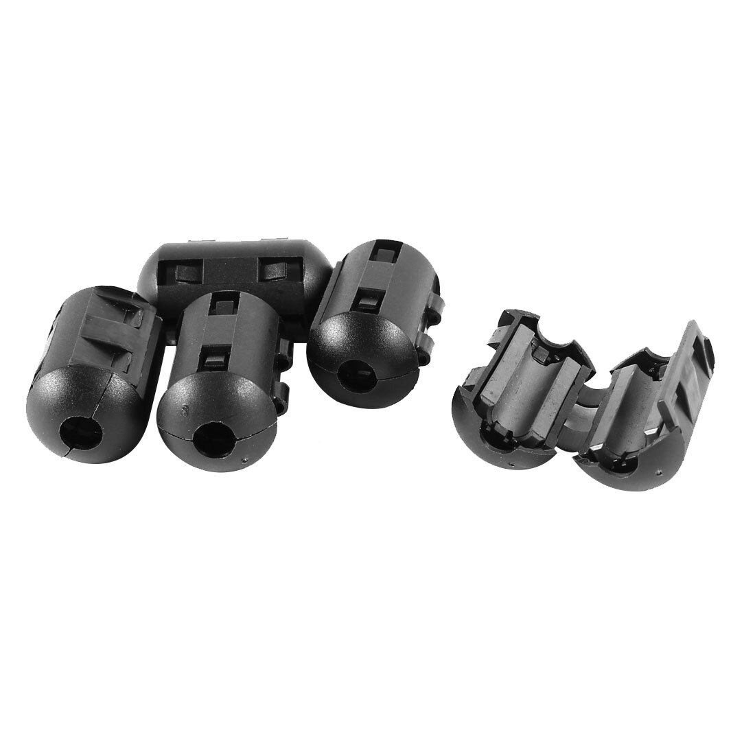 5 Pezzi Nucleo Ferrite UF50B 5mm Per Cavi - Soppressore Rumore EMI RFI - Uxcell