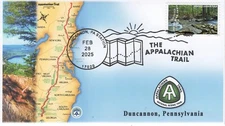 SC 5960g, 25-102, 2025, The Appalachian Trail, Pictorial Postmark, Duncannon