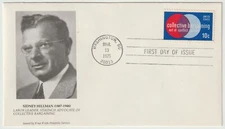 1975 FDC USA - Sidney Hillman, Collective Bargaining - 10 Cent Stamp