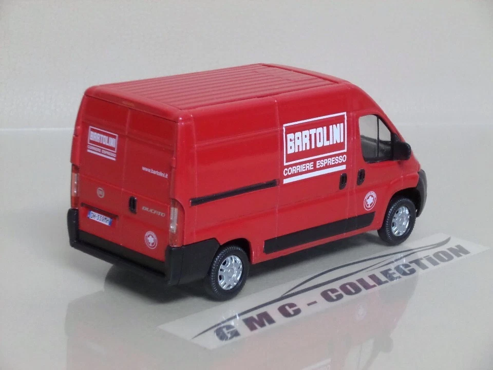 FiAT DUCATO 2008 ROSSO RED FURGONE TRUCK CORRiERE BARTOLiNi MONDO-MOTORS 1/43 - Immagine 2 di 3