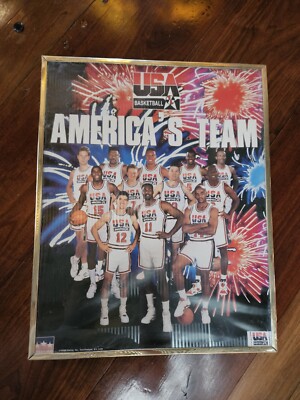 1992 Michael Jordan USA Basketball Dream America's Team Poster