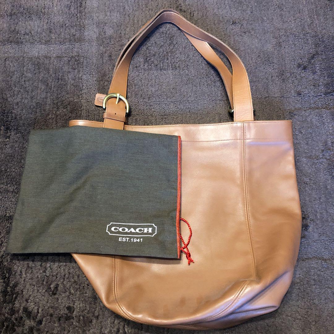 Authentic COACH Vintage 4082 Tote Bag Brown Leather From Japan eBay