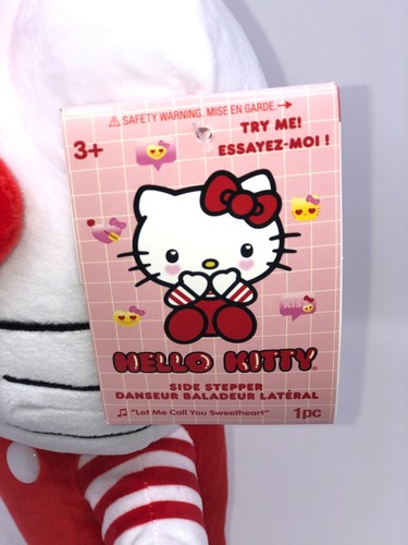 Sanrio Hello Kitty Valentinstag "Be Mine" rot animiert Side Stepper Plüsch, Neu! - Bild 5 von 5
