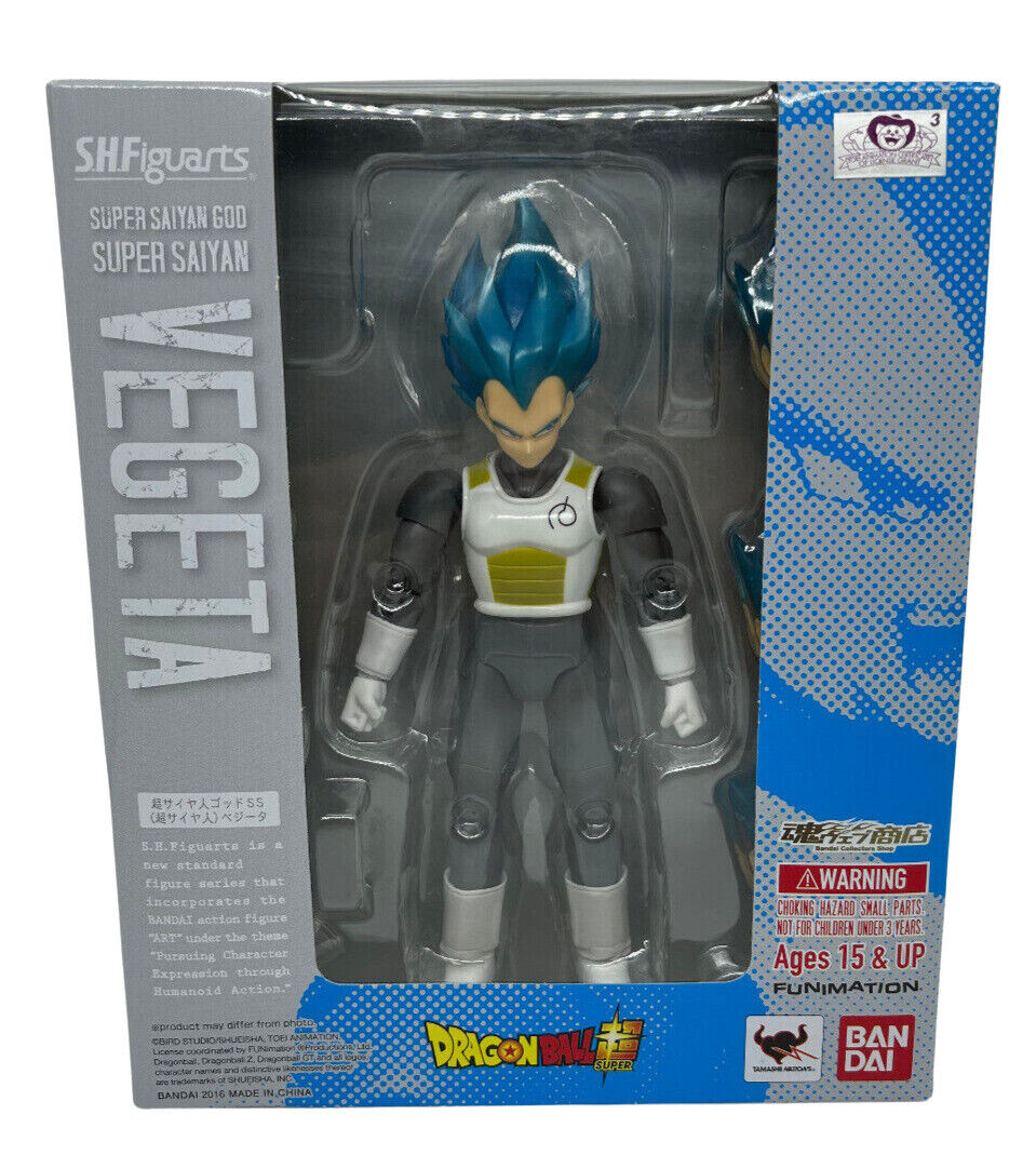 Boneco Dragon Ball Z Vegeta Super Sayajin Deus 4 - Hasbro - Boneco