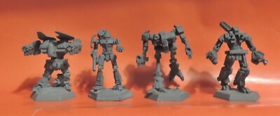 Battletech Lance old is new Griffin, Marauder, Warhammer and Rifleman