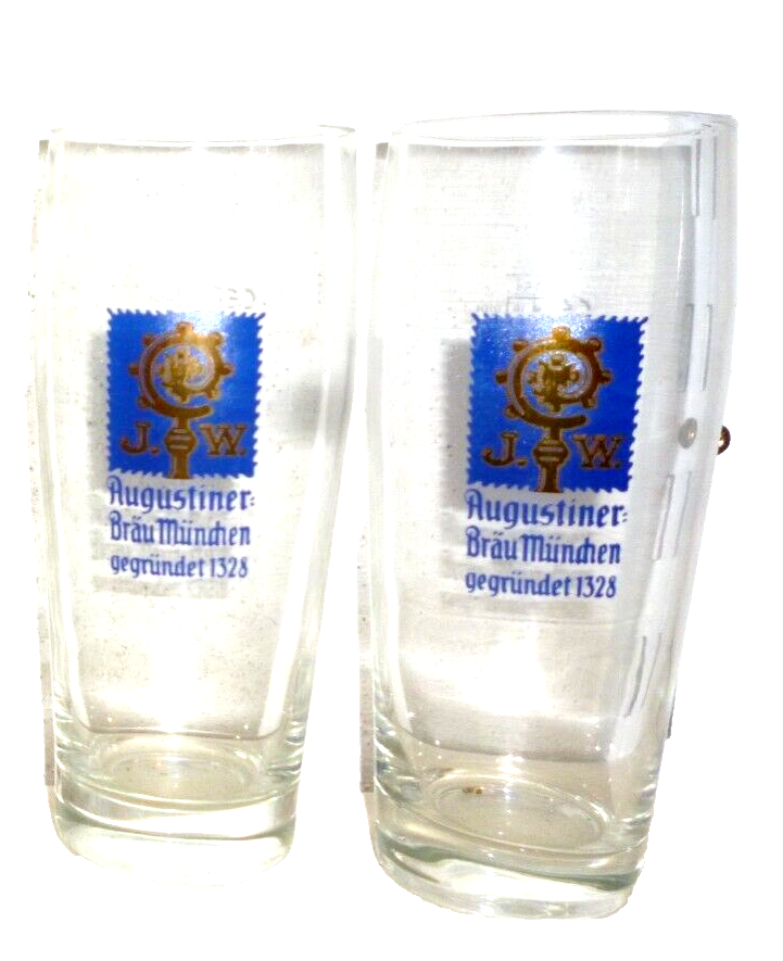 2 Augustiner Brau Munich Helles 0 5L German Beer Glasses EBay 2-augustiner-brau-munich-helles-0-5l-german-beer-glasses-ebay