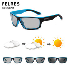 Men's Polarized Photochromic Sunglasses UV400 Outdoor Driving Fishing Glasses