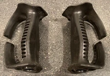 SCOTT ski pole vintage black molded strapless Pistol Grips ONLY