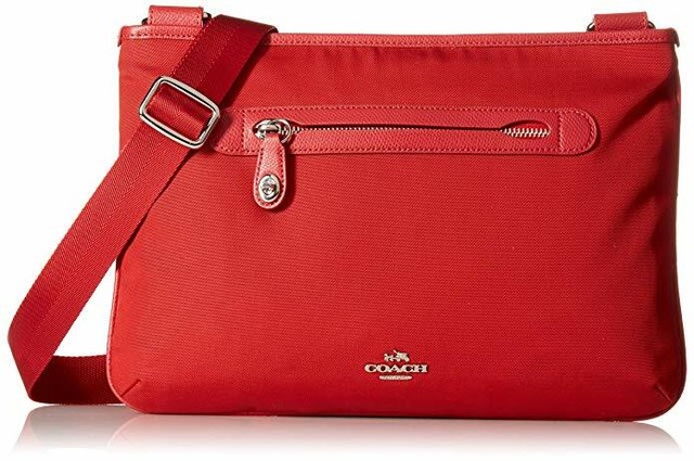 coach shoulder bag red