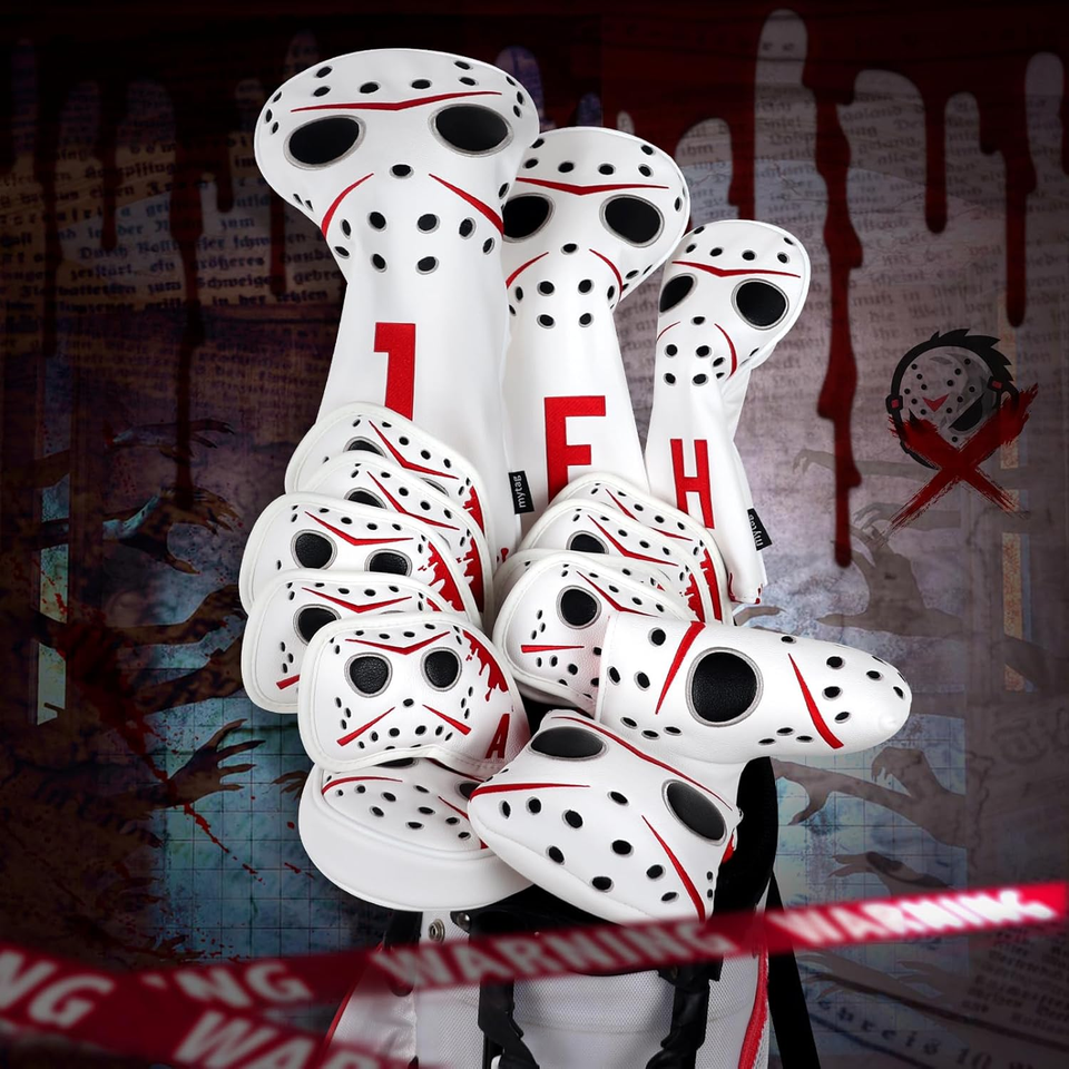 Golf Club Covers Hockey Mask, Driver Headcover Fariway Wood Iron Covers