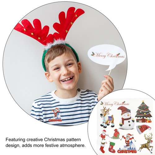 3 Sheets Baby Iron On Transfer Patches Set Christmas Theme Clothes Sticker - Picture 4 of 12