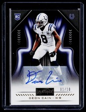 2018 Panini Playbook - Rookies Auto Deon Cain #133 /10 RC F14