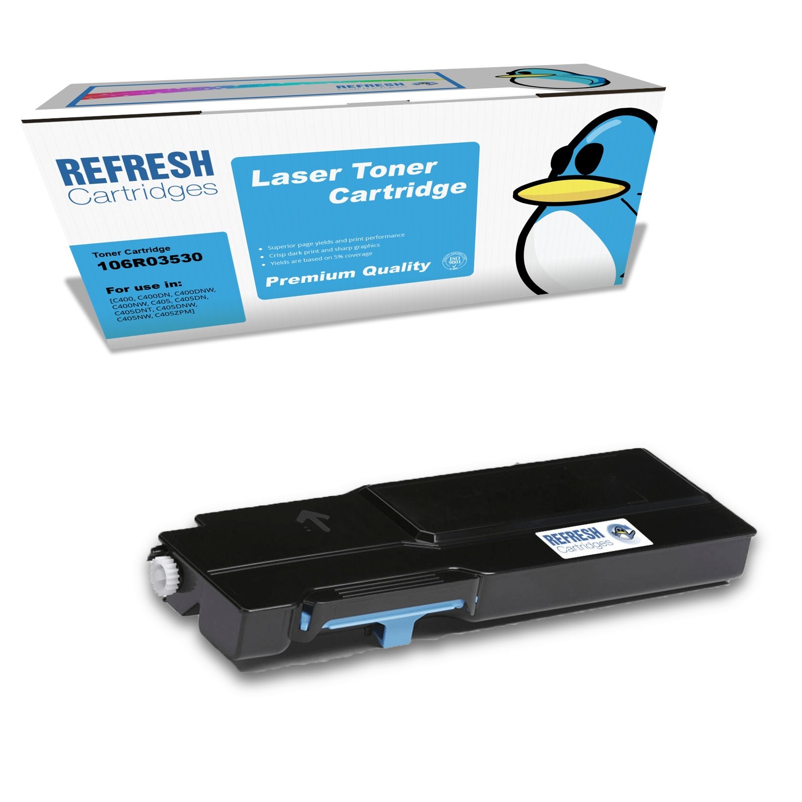 Refresh Cartridges Cyan 106R03530 Toner Compatible With Xerox Printers