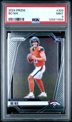 2024 PANINI PRIZM #309 BO NIX ROOKIE RC PSA 9