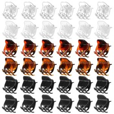 36pc Small Claw Clips Value Pack 1 Inch Durable Hair Accessories Styling Women
