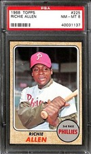 1968 TOPPS #225 Richie Allen PSA 8 NM-MT 40031137 