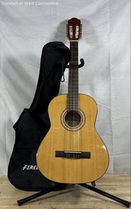 Firebrand 37378 Classical 6-String Acoustic Guitar Natural Gloss with Gig Bag