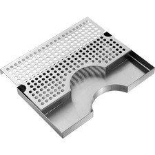 Kegerator Beer Drip Tray - Stainless Steel Keg Drip Trays with Non-Slip Rubber P
