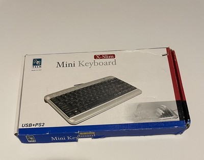 A4Tech KL-5UP X-Slim Mini Keyboard USB Wired Multimedia Tested Working