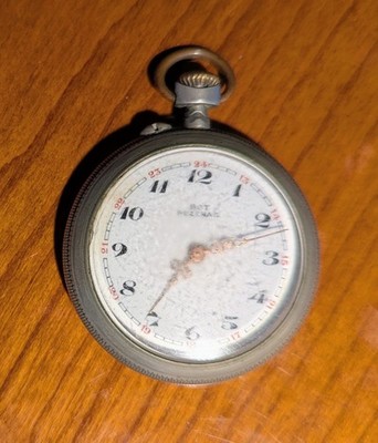 BOT PEZENAS France Taschenuhr Frankreich - DEPOSE ARGENTAN antik 