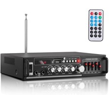 Facmogu AV-111BT Home Amplifier with Equalizer, 5-Band EQ Audio Amplifier,...