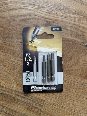 Black & Decker Piranha Bits PZ 1 2 3 50mm Kreuzschlitz PZ1 PZ2 PZ3