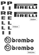 Motorsport Sponsoren 2x, Auto Aufkleber-Sticker Racing Tuning Set 30 -  6Sticker