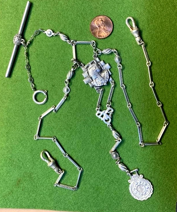 Elegant Antique Egyptian Revival Pocket Watch chain - Image 2 of 4