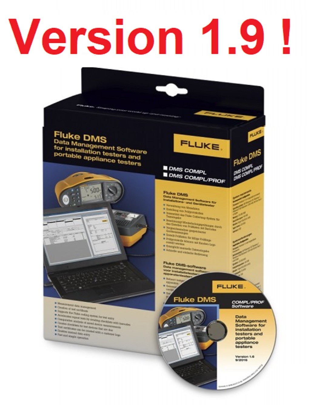 Fluke DMS Version 1.9 Software Data Management Deployment Software