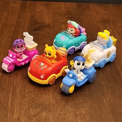 DISNEY DOORABLES LET'S GO ROAD TRIP VEHICLES Figure Lot Cinderella Olaf Ariel ++
