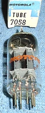 1 NOS Motorola 7058 aka 12AX7 Vacuum Tube 1974 Vintage Audio Twin Triode by RCA