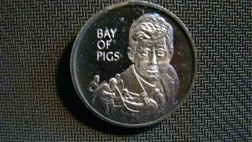 1 oz. 999 Fine Silver Round Kennedy - Bay Of Pigs From A Local Estate
